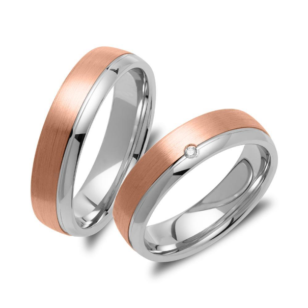 Svadobné obrúčky strieborné 5,5mm - pozlátené